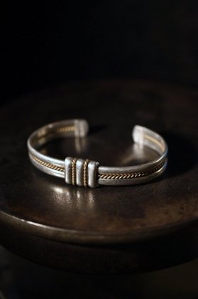  ΡMexico vintage silver  brass bangle ᥭ ơ С  Х󥰥 