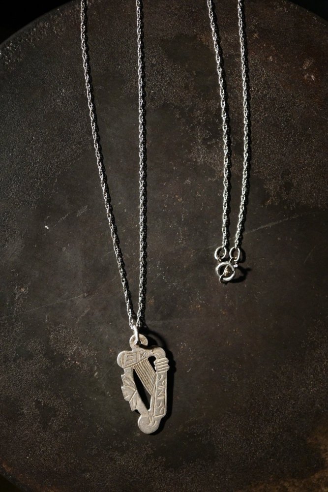 British early 20th silver harp necklace 20世紀初頭 イギリス シルバー ハープ ネックレス