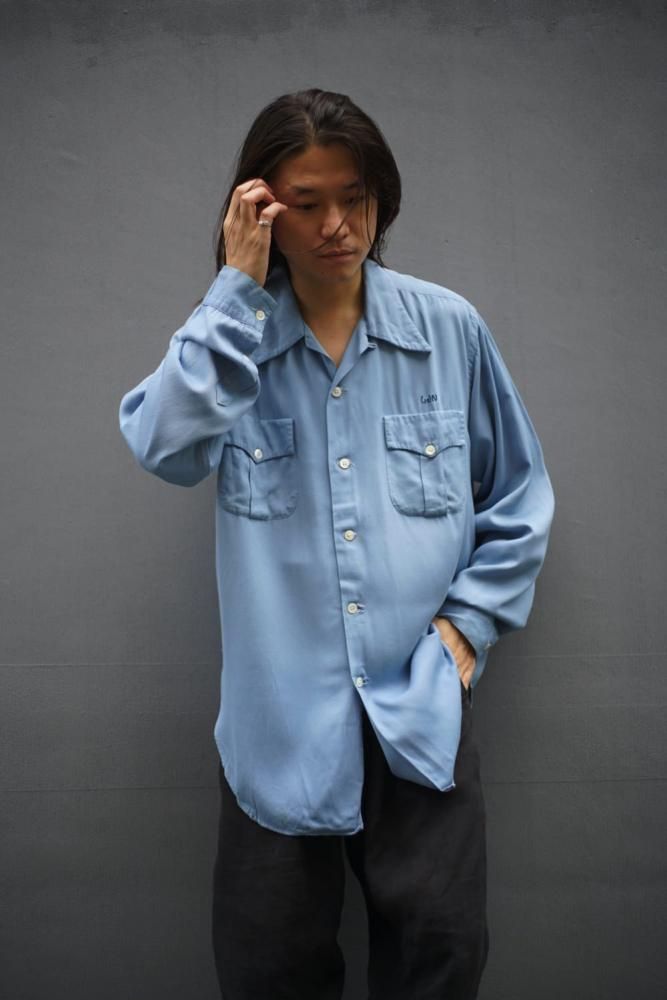 楽天市場】40s ☆ Gimbel レーヨン ギャバジン 長袖 オープン