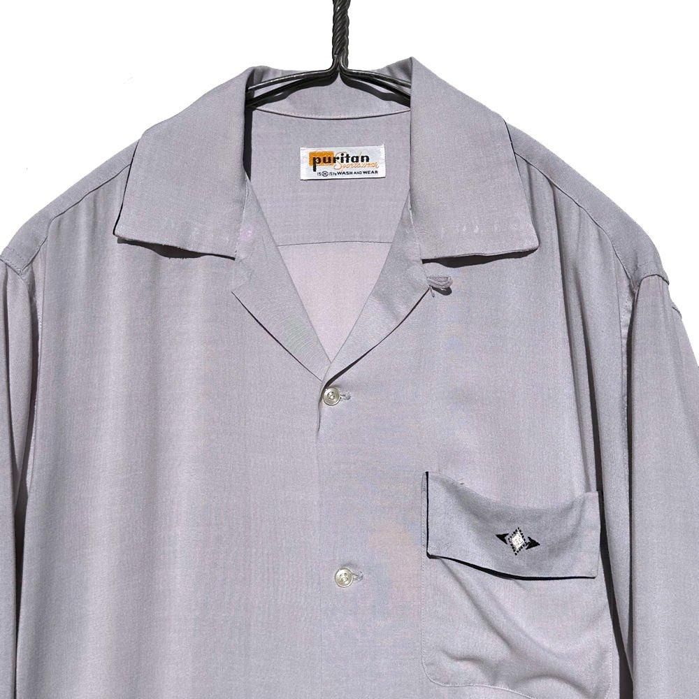 60s USAヴィンテージ古着 オープンカラーシャツ 15ハーフ Mサイズ 60s USAヴィンテージ古着 オープンカラーシャツ 15ハーフ Mサイズ