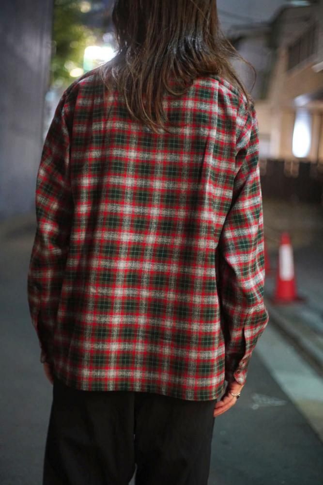 ペンドルトン【PENDLETON】ヴィンテージ オープンカラー ウールシャツ【1960's-】Vintage Wool Shirt | 古着 通販  ヴィンテージ古着屋 | RUMHOLE beruf - Online Store 公式通販サイト