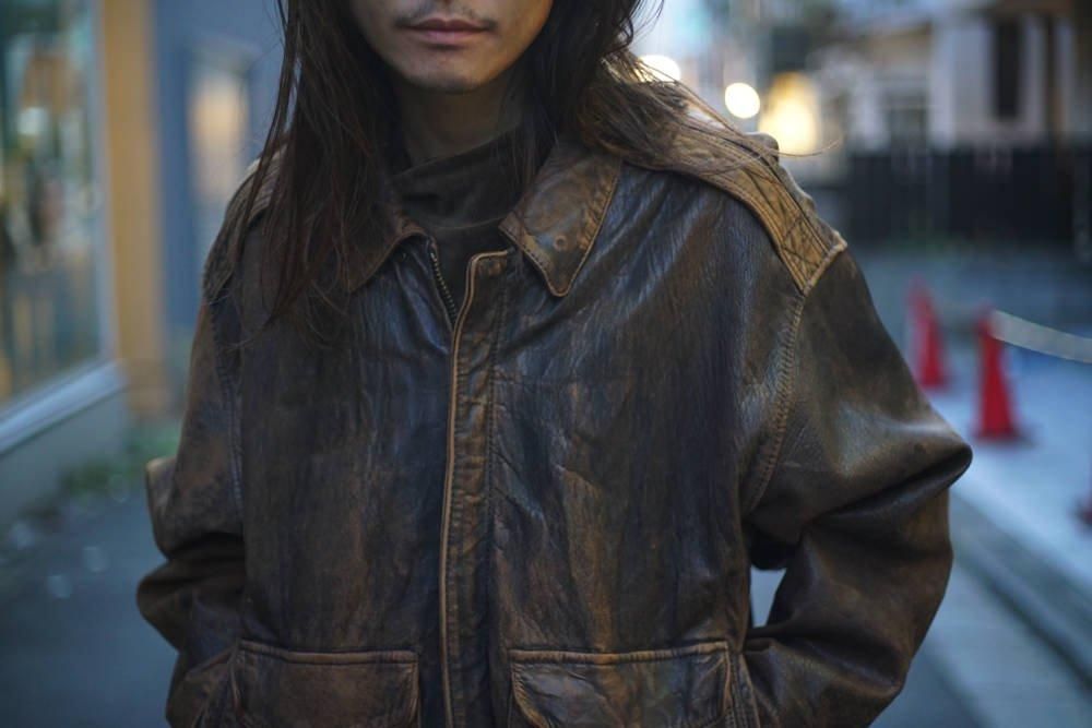 アヴィレックス AVIREX 80's〜90's A-2フライトジャケットXS AVIREX】アヴィレックス TYPE A-2 フライトジャケット【1990's