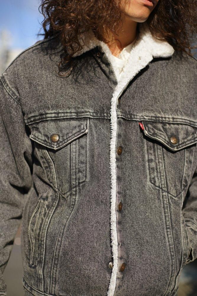 リーバイス【Levi's 70609-4858】ボアライニング ブラックデニム リーバイス【Levi's 70609-4858】ボアライニング ブラックデニム