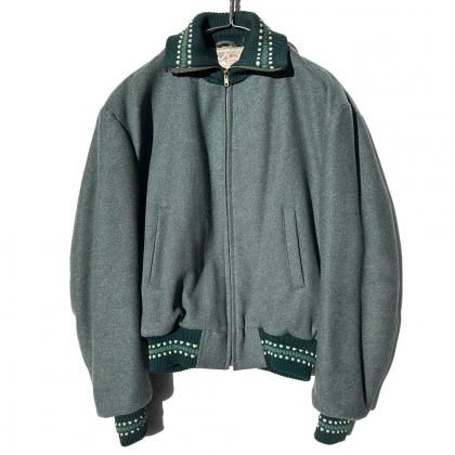  ΡWeather Wise - MINNESOTA WOOLEN CO.ۥơ ȥ󥦡 ϥͥå ֥㥱åȡ1950's-Vintage Rib Jacket