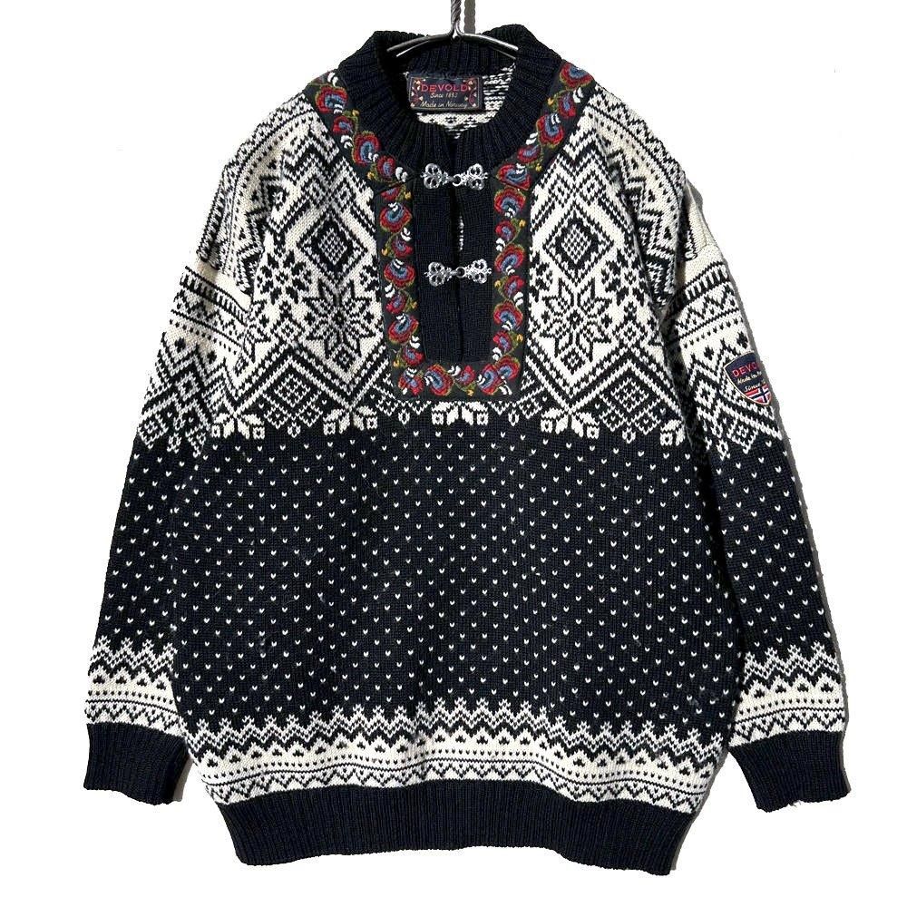 DEVOLD - Made In Norway】ヴィンテージ ノルディックパターン プル