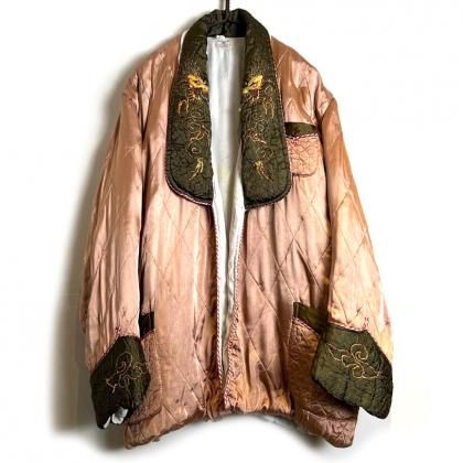  Ρơ ٥˥ ƥ󥰥֡1950's-Vintage Souvenir Quilting Robe