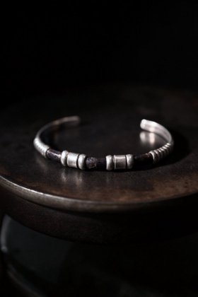  ΡMexico vintage silver  leather bangle ᥭ ơ С 쥶 Х󥰥 