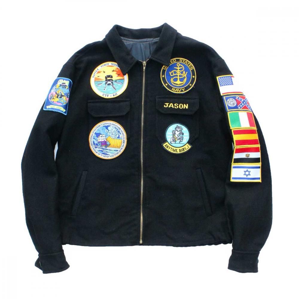 60s US NAVY ビンテージ ツアージャケット スーベニアジャケット 60s US.NAVY ツアージャケット スーベニアジャケット - メルカリ