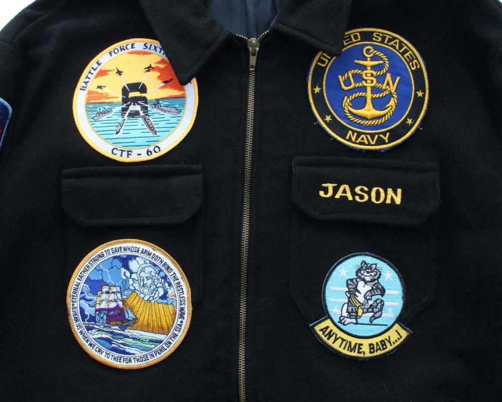 ヴィンテージ スーベニア ツアー ジャケット 【US NAVY - USS 1992's