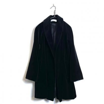  ΡDUMASۥơ 硼륫顼 ٥٥åȥ㥱åȡ1980's-Vintage Shawl Collar Velvet Jacket