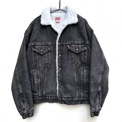  Ρ꡼ХLevi's 70609-4858 Made In USAۥܥ饤˥ ֥åǥ˥ॸ㥱åȡ1980's-Vintage Boa Denim Jacket