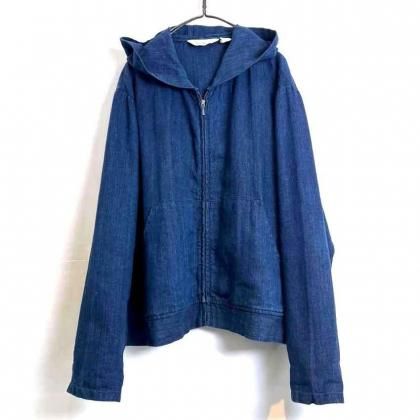  ΡEddie Bauerۥơ ǥ ͥѡ1990's-Vintage Indigo Linen Parka