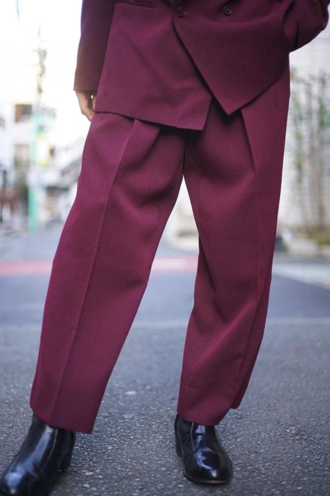 ダブル スーツ ワインレッド 90年代 古着 セットアップ ダブル スーツ ワインレッド 90年代 古着 セットアップ