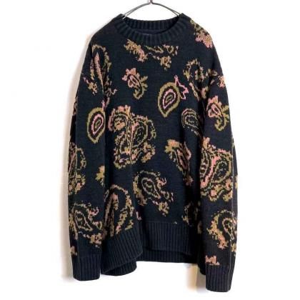  Ρڥ꡼1990's-Vintage Paisley Pattern Sweater
