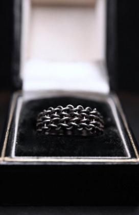  ΡVintage silver chain ring ơ С   