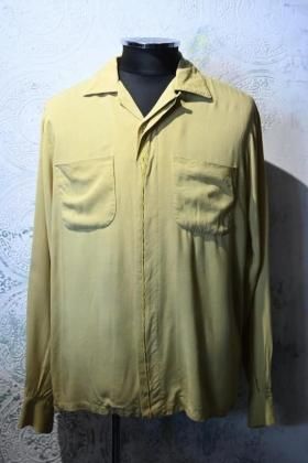  Ρus 1950s~ rayon shirt