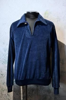  Ρus 1970s velour pullover shirt