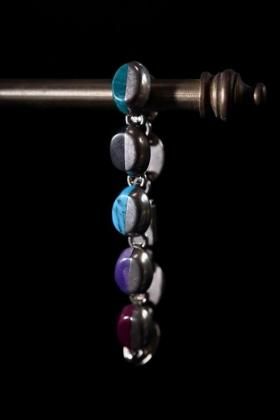  ΡVintage silver  multi stone bracelet ᥭ ơ С ޥȡ ֥쥹å 