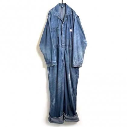  ΡBIG MACۥơ ǥ˥ 륤1970's-Vintage Big Size Denim All in One