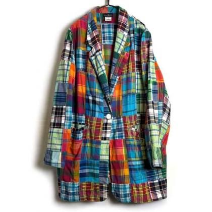  ΡHunters Runۥơ ѥå 㥱åȡ1990's-Vintage Crazy Patch Work Jacket