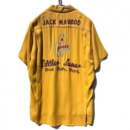  ΡKing Louie Rite-Roll Collarۥơ 졼 ܡ󥰥ġ1960's-Vintage Bowling Shirt