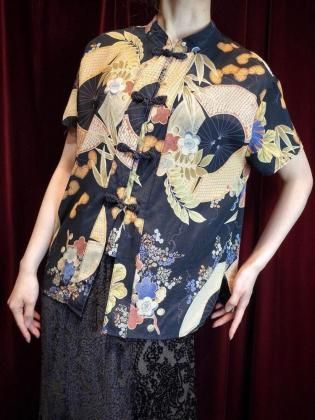  ΡOriental Rayon China Shirt