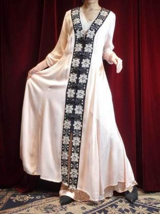  ΡREMAKE China ButtonsEmbroidery Pale Pink Gaze Dress / Gown