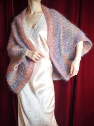  ΡGradation Sheer Mohair Dolman Cardigan