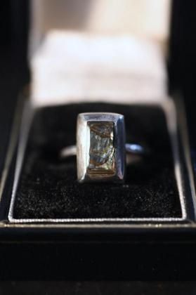  ΡVintage silver  shell ring ơ С   