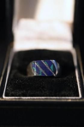  ΡVintage silver  stone ring ơ С ֥롼ȡ  