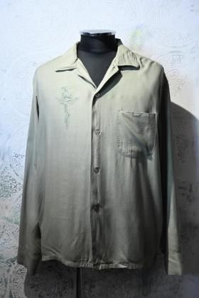  Ρus 1960s rayon shirt 16 1/2