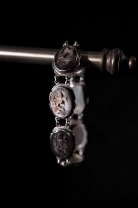  ΡVintage silver 900  shell bracelet ơ С900  ֥쥹å 