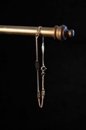  ΡVintage 14K Gold chain bracelet ơ 14K   ֥쥹å 