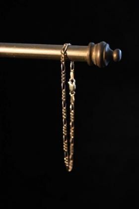  ΡVintage 14K Gold chain bracelet ơ 14K   ֥쥹å 