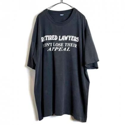 ΡRETIRED LAWYERSۥơ ץ  Tġ1990's-Vintage Message Print Tee