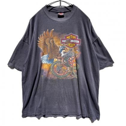  ΡHARLEY-DAVIDSONۥơ ϡ졼ӥåɥ ե Tġ1988'sVintage Print T-Shirt