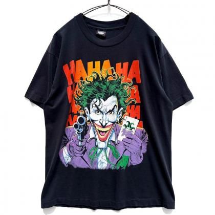  ΡBATMAN JOKERۥơ 硼 ץ Tġ1989'sVintage Comic Print T-Shirt