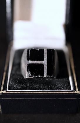  ΡMexico vintage silver  onyx ring ᥭ ơ С ˥  