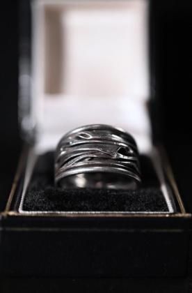  ΡVintage silver compression ring ơ С  