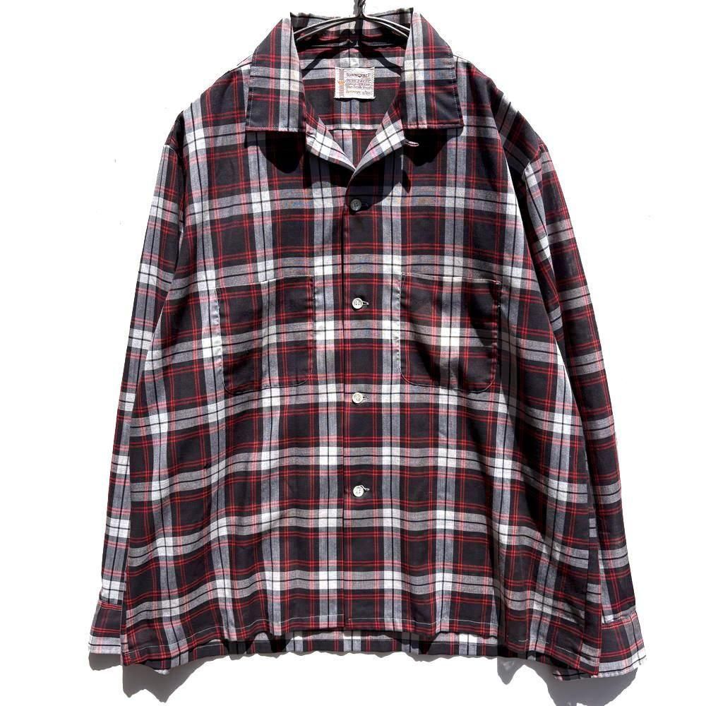 TOWNCRAFT - Penneys】ヴィンテージ オープンカラーシャツ【1960's