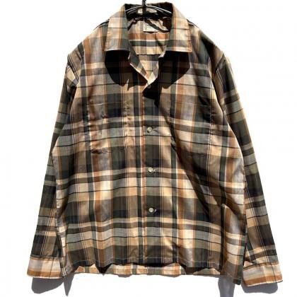  ΡTOWNCRAFT - Penneysۥơ ץ󥫥顼ġ1960's-Vintage Open Collar Shirt