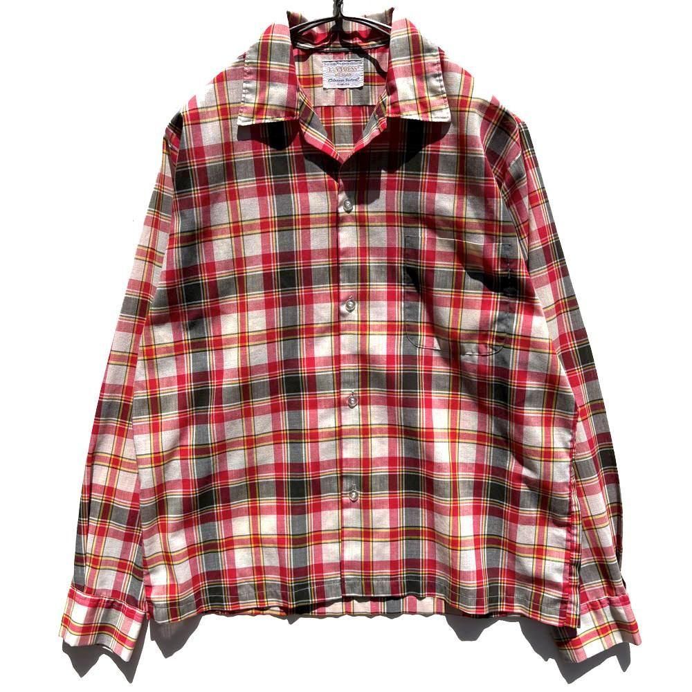 Celanese Fortrel】ヴィンテージ オープンカラーシャツ【1960's