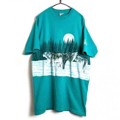  ΡThe Academy of Natural Sciencesۥơ ˥ޥ Tġ1990's-Vintage Animal Print Tee