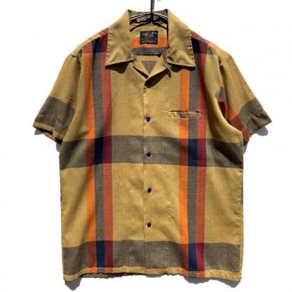  ΡSearsۥơ S/S ץ󥫥顼ġ1970's-Vintage Open Collar Shirt