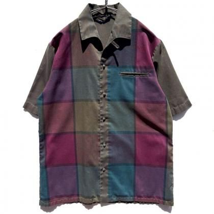  ΡSears - Made In USAۥơ S/S ꥢ󥫥顼ġ1960's-Vintage Italian Collar Shirt