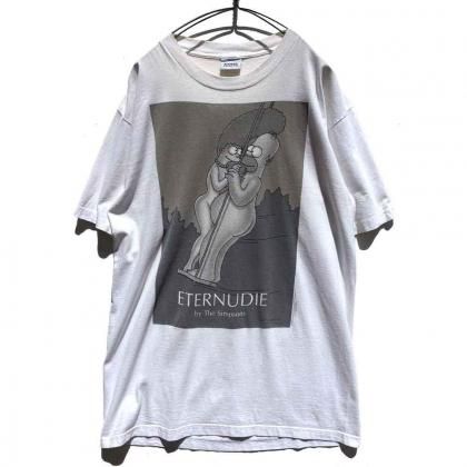  ΡThe Simpsons - Made In USAۥơ ץ ѥǥץ T 1995'sVintage ETERNUDIE Print T-Shirt