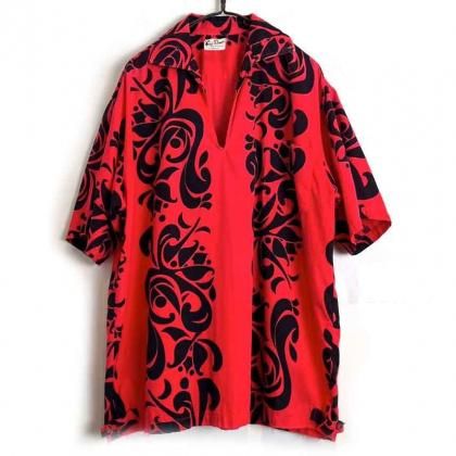  ΡGuy Romoۥơ ץ륪С ϥ ϥ磻󥷥ġ1960's-Vintage Pullover Hawaiian Shirt