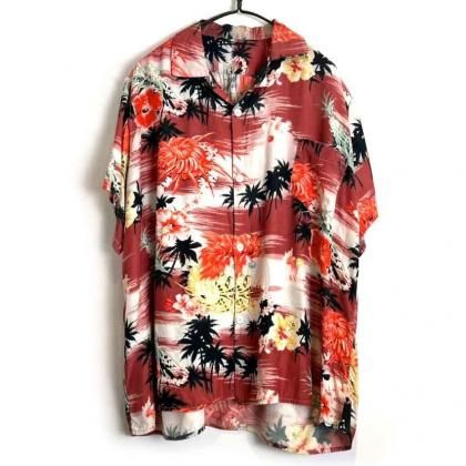  Ρơ 졼 ϥ ϥ磻󥷥ġ1950's-Vintage Rayon Hawaiian Shirt