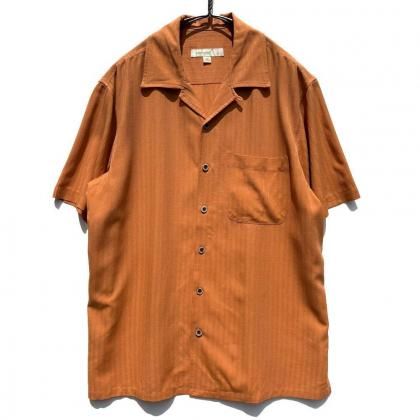  ΡJOSEPH&FEISSۥơ S/S ץ󥫥顼 륯ġ1990's-Vintage Silk Shirt