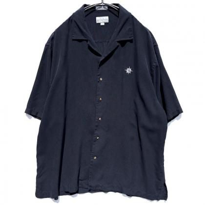  ΡCUTTER&BUCKۥơ S/S ץ󥫥顼 륯ġ1990's-Vintage Silk Shirt